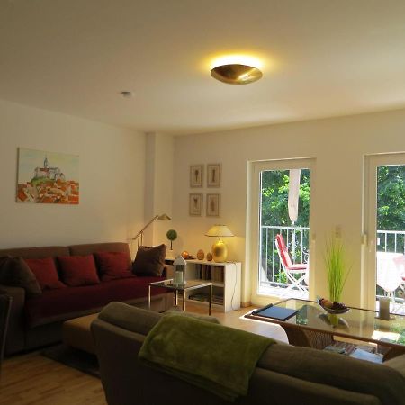 Weisses-Haus-Am-Kurpark-Fewo-Waldblick Quedlinburg Eksteriør bilde
