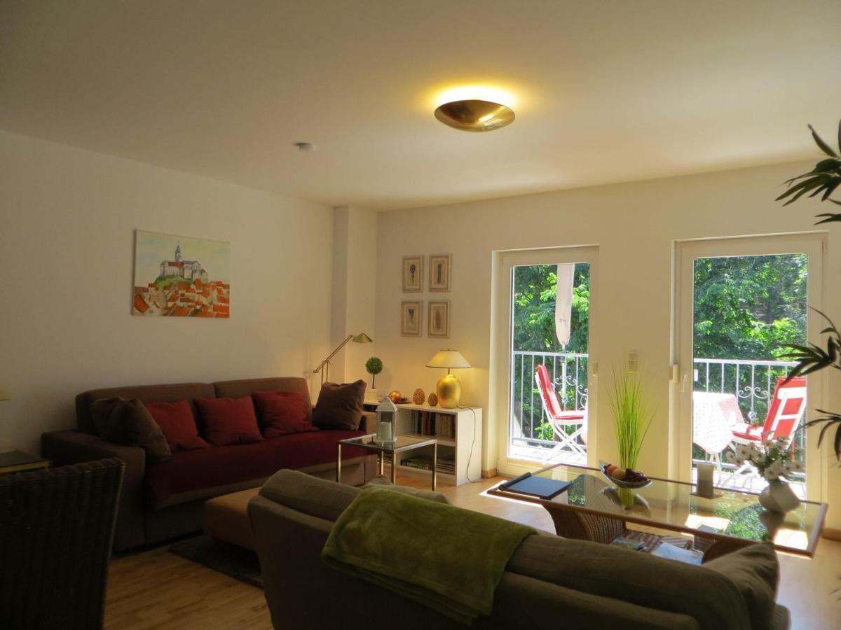 Weisses-Haus-Am-Kurpark-Fewo-Waldblick Quedlinburg Eksteriør bilde